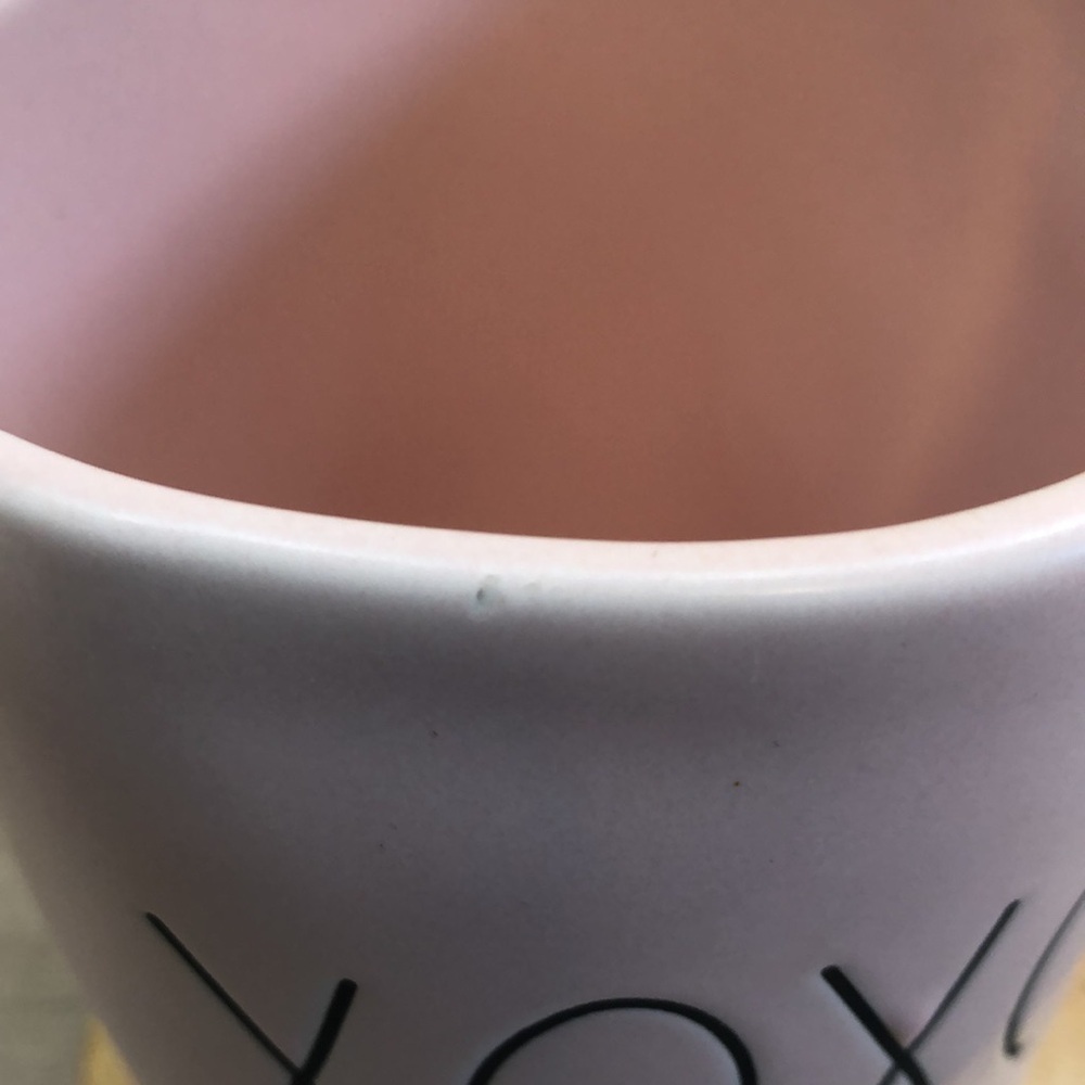 NWT Rae Dunn Light Pink XOXO Ceramic Mug | HTF - Picture 7 of 7